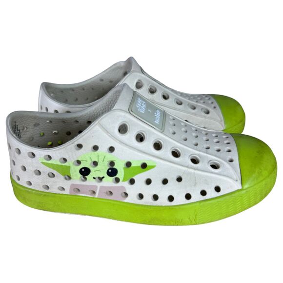 Native Star Wars Yoda Slip On Water Shoes Toddler Size 7 C7 - Picture 3 of 8